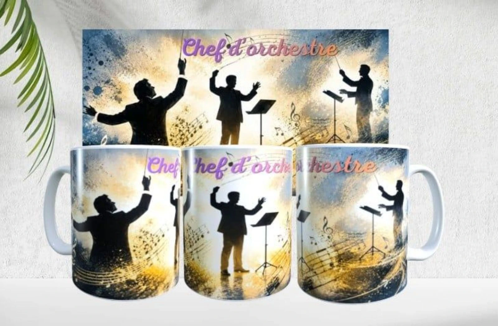 Mug musicien, chef d'orchestre, Cadeau, métier, passion